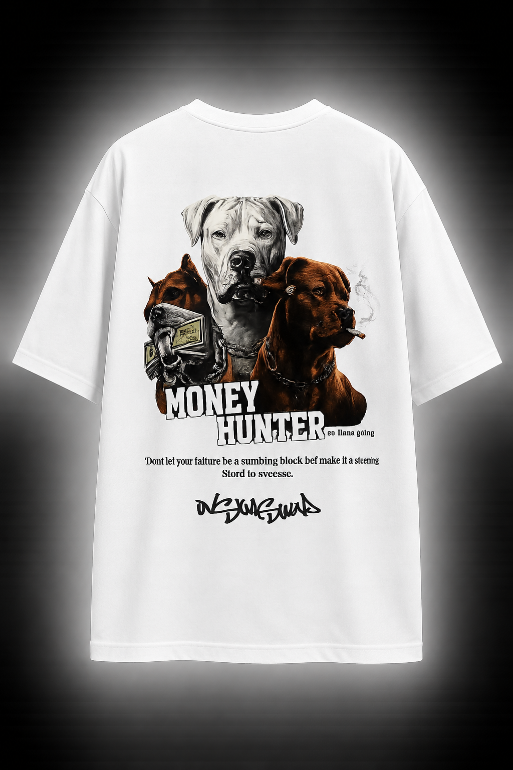 MONEY DOGS Droupshoulder with DTF