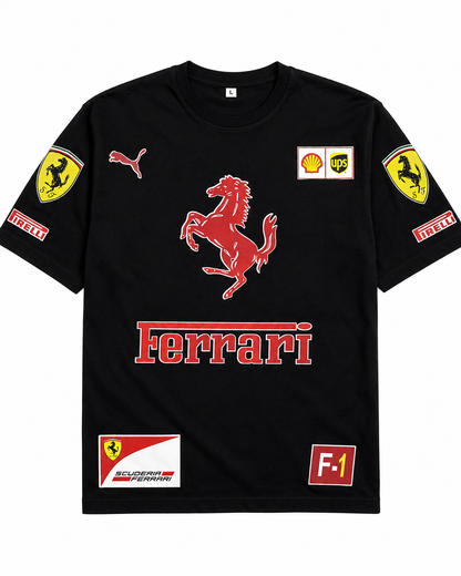 FERRARI Dropshoulder with DTF print