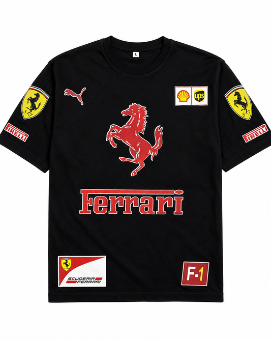 FERRARI Dropshoulder with DTF print